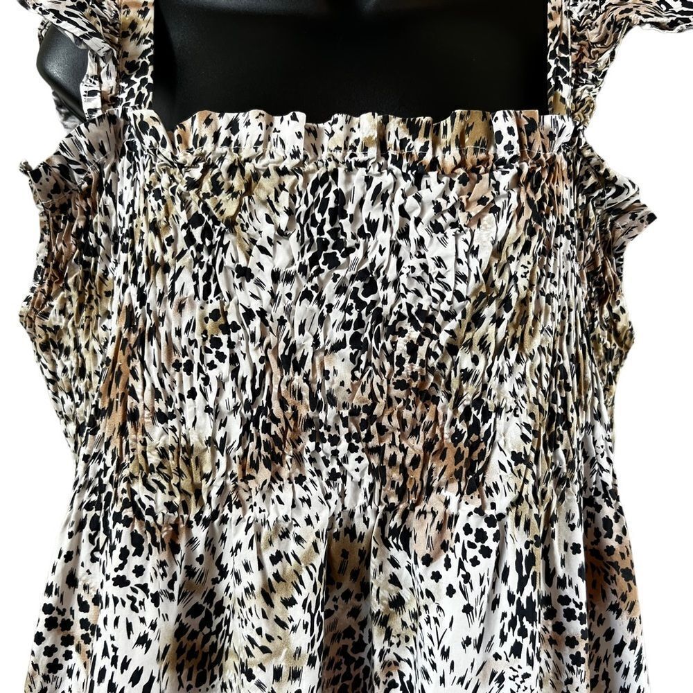 Sea New York Lana Animal Print Smocked Dress - Picture 5 of 13